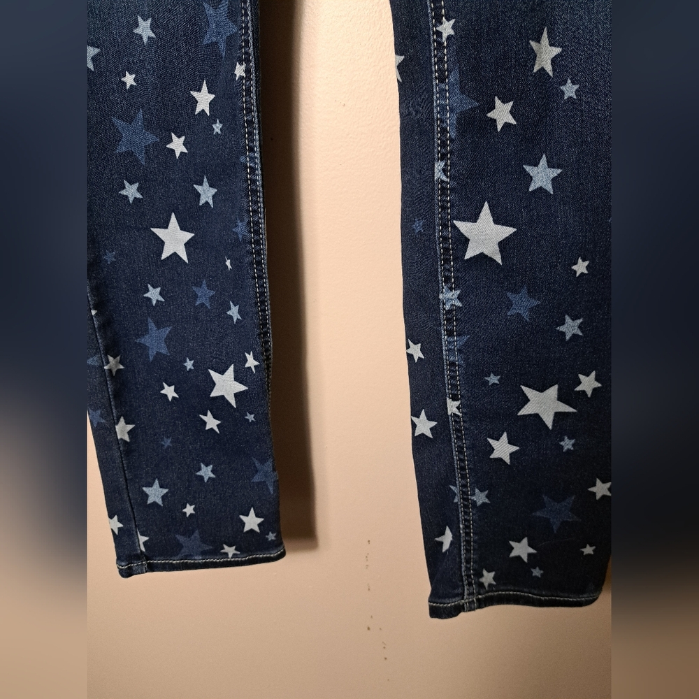 WONDER NATION Girls Fashion Star Print Jeggings ~ Patriotic Summer - Picture 3 of 9